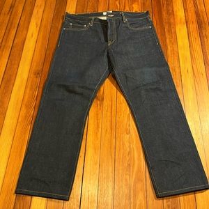 Buck Mason raw indigo standard fit